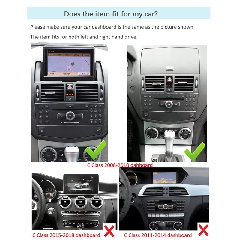 10,25 дюймовый автомобильный навигационный пресс-экран для Mercedes Benz CLK Class W204 S204 C207 A209 2008 до 2010 Blu-Ray экран gps автомобильный навигатор