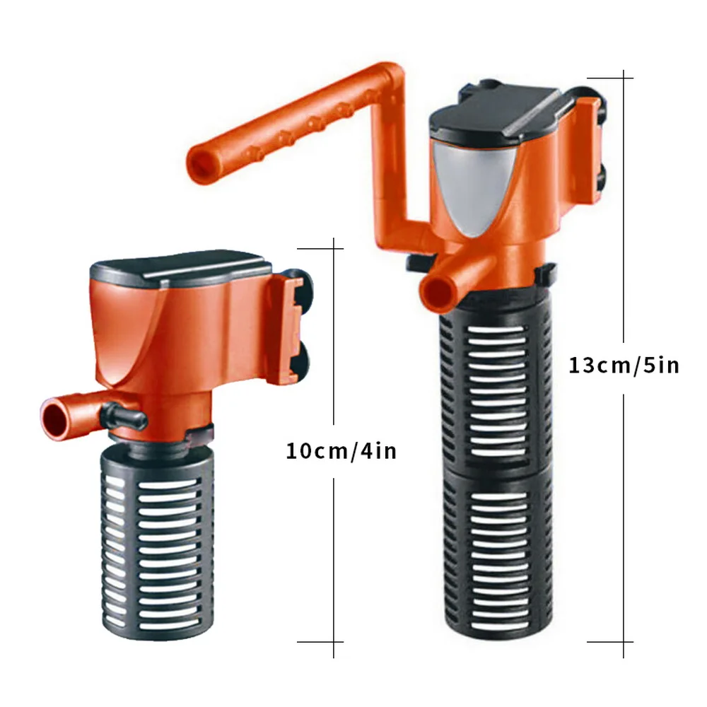 3 в 1 насос для фильтрации воды в аквариуме Миниатюрные для аквариума фильтр внутренний фильтр для аквариума кислород подводный насос для Аквариум Пруд для рыб