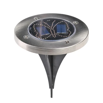 

Outdoor Patio LED Solar Butterfly Ground Light Home Garden Under Ground Lamp Pathway Underground Garden Lamp