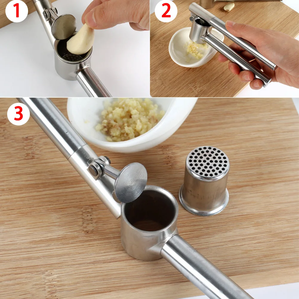 Легко чистить анти-скольжения Имбирь Пресс для пюре руководство чеснок Пресс er Нержавеющая сталь соковыжималка дробилка