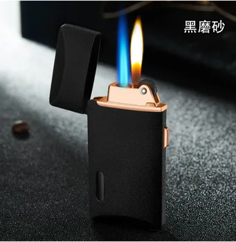 

2018 New Compact Jet Lighter Gas Torch Lighter Flat Windproof Metal Cigar Lighter 1300 C Butane Lighter Cigarette Accessories