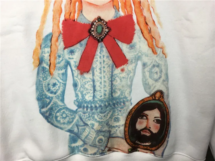 Модные женские толстовки с мультяшным принтом для девочек; Новинка года; сезон весна-осень; толстовки с капюшоном; S484