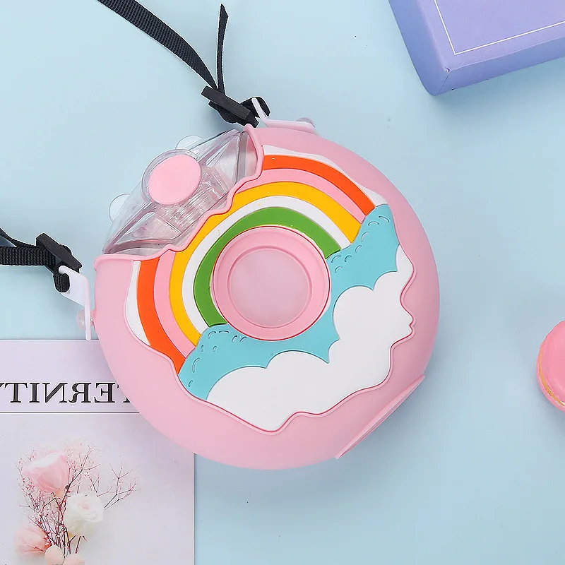 380ml Tragbare Cartoon Donut Form Kid Wasserkocher Kalt Wasserkocher 