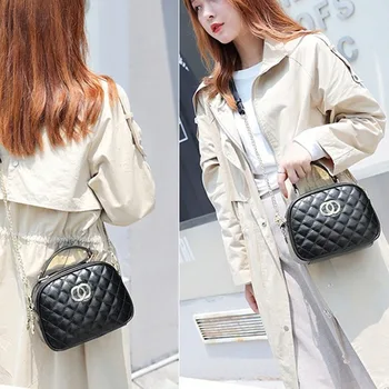 

2020 Spring Western Style Chain Bag Graceful Rhombus Single Shoulder Messenger Bag