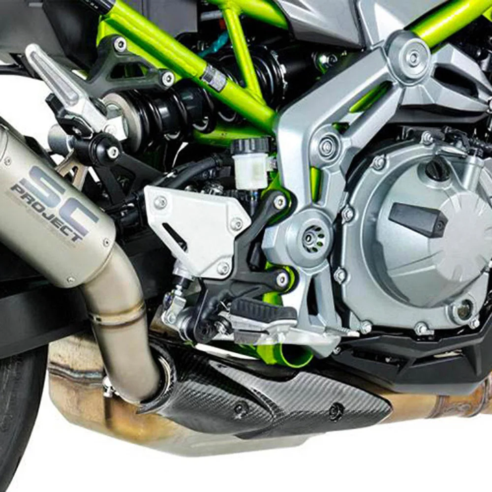 Carbon Fiber Heat Shield Exhaust Pipe Cover Shell For Kawasaki Z900 17