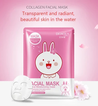 

Skin Care 5pcs/lot Cartoon Animal Water Facial Mask Moisturizing Oil Control Whitening Shrink Pores Face Mask Beauty Face Care