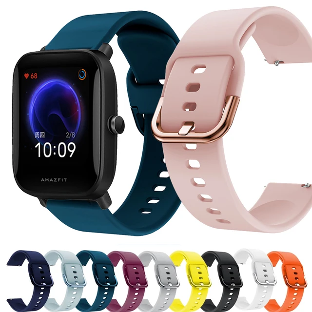 For Huimi Amazfit Bip U Pro Correa Spotrs Silicone Wrist Strap For Amazfit  Bip S/U/Bip Lite Bracelet 20mm Replaceable Watchband