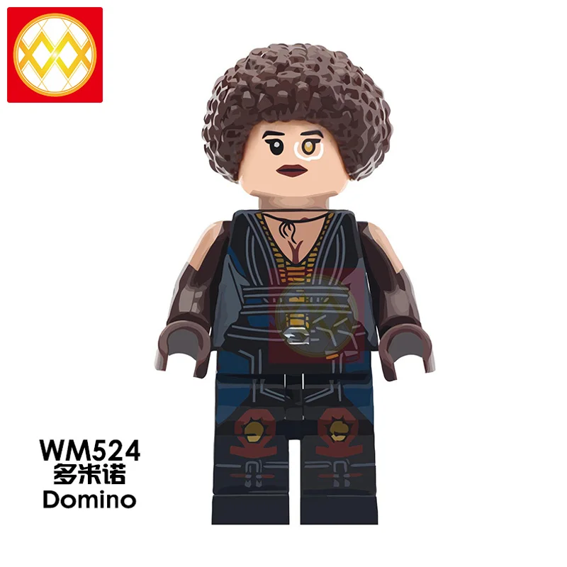 WM524 100 шт/партия оптовые игрушки X-men Santa Wolverine Deapool мутанты машина для уничтожения кабеля Человек-паук Харли Куинн строительный блок подарок - Цвет: WM524