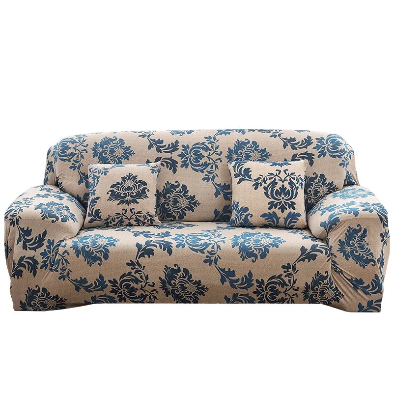 21 Flower Leaves Collection Stretch Sofa Cover for Living Room Armchair Sofa Slipcover Elastic Couch Cover Case 1 2 3 4 Seater - Цвет: 21