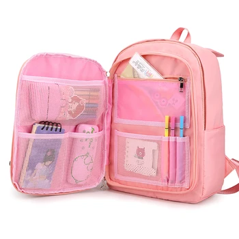 

Women Fashion backpack Junior School Bag For Teenager Girls Kids Cute Backpack Laptop Backbag Waterproof Mochila Escolar 2020