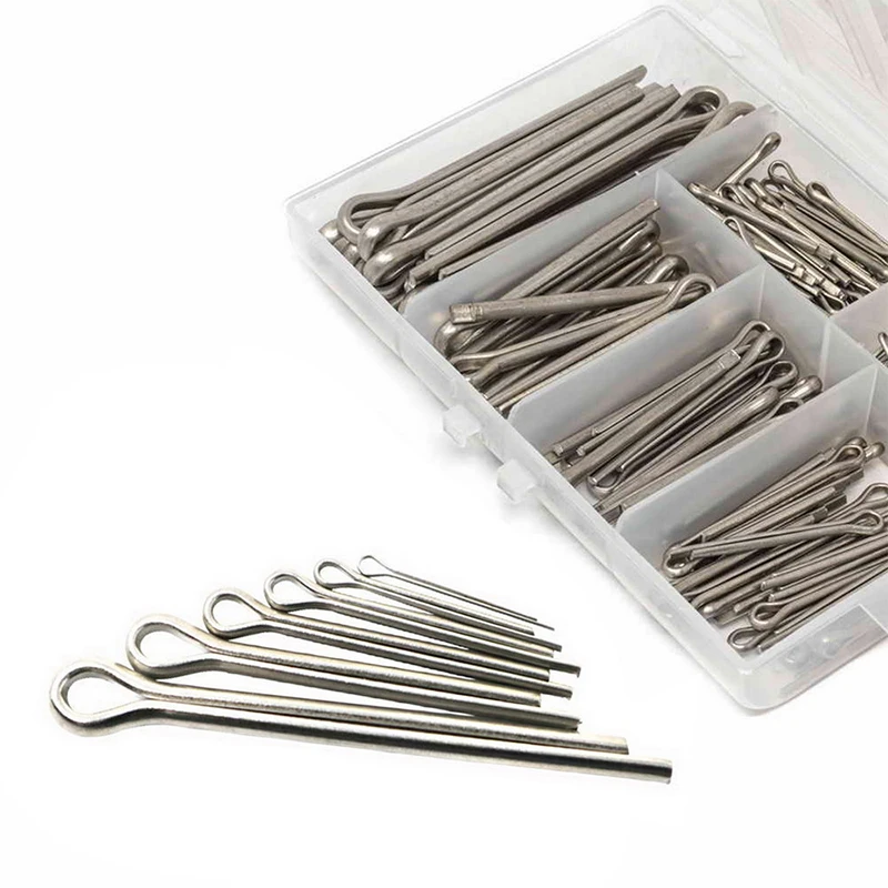30PCS Spring Cotter Pins,stainless steel Fastener Assortment Kit, Hair