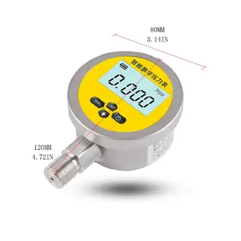 

Digital Hydraulic Pressure Gauge 0-60MPa 5 Units 3.15" Dial for Air Compressor N1HF