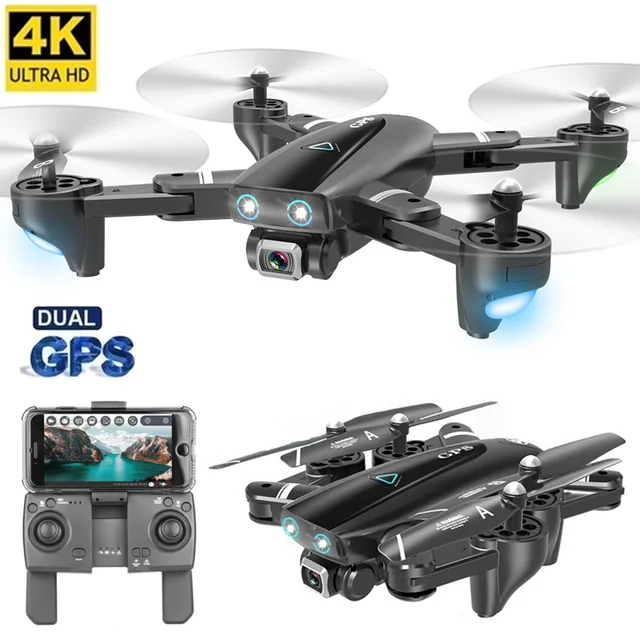 $US $90.42 S167 Drone 4k HD Camera GPS Drone 5G WiFi FPV 1080P RC Helicopter Flight 20 Minute Quadcopter Drone
