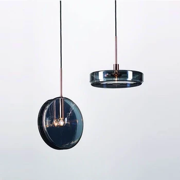

Modern Simple LED Pendant Lights Nordic Glass Restaurant Bedroom Bedside Hanging Lamp Bar Coffee Shop Deco Single Head Fixtures
