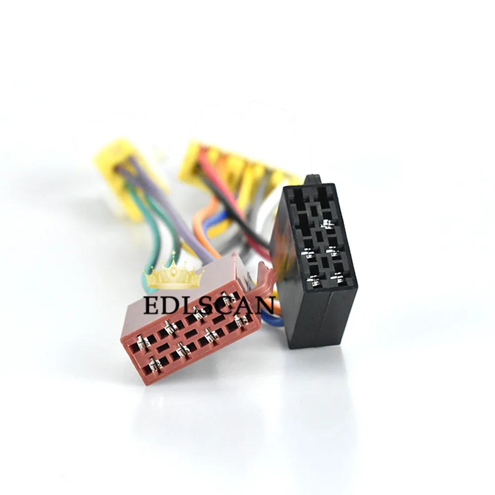 EDLSCAN ISO жгут проводов кабель 12-019 для Nissan autostereo ISO кабель переходника провода 12-019