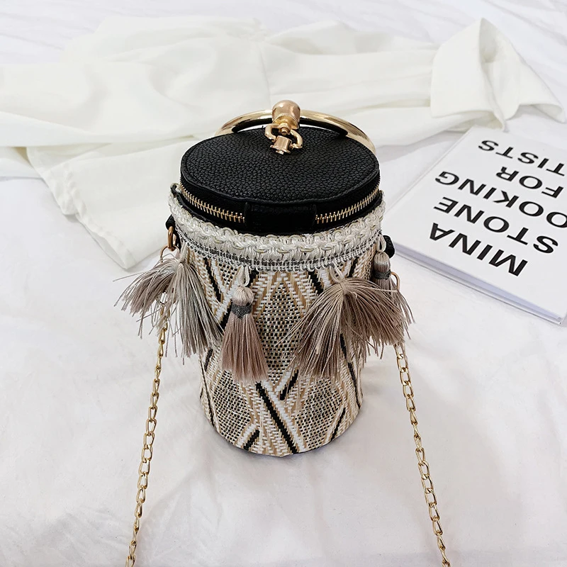 Рисунок 5 - Женская плетеная Сумка-ведро в этническом стиле