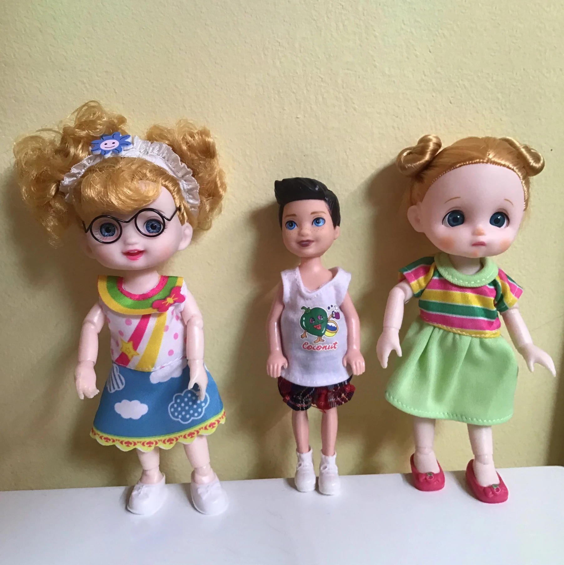 Princess Dress For 1/12 Bjd Dolls Ob11 Clothes Doll Accessories Universal 2021 New Suit Baby Outfits Fit Children Xmas Gifts