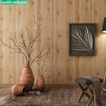 

0.53x10m Nostalgic imitation wood grain wallpaper antique wood ceiling waterproof wallpaper industrial restaurant 3D wallpaper