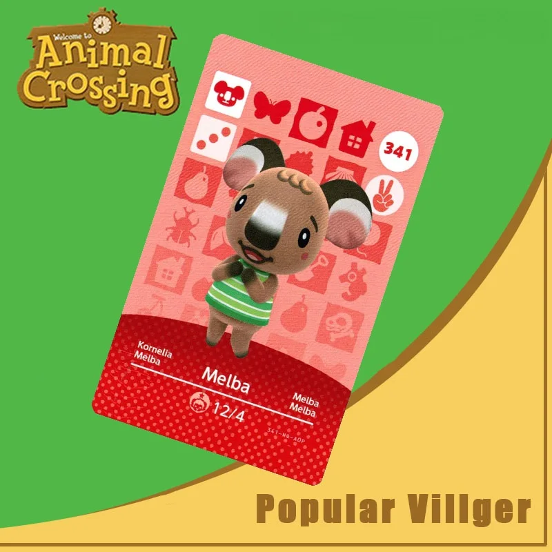 

341 Melba Amiibo Card Animal Crossing Series Animal Crossing New Horizons Amiibo Card Work for Ns Switch Games Nfc Card