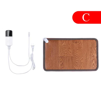 

Adjustable Leather Heating Foot Mat Warmer Electric Heating Pads Feet Leg Warmer Carpet Thermostat Home Office Warming Tools