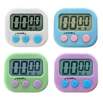 

Digital Kitchen Timer Big Digits Loud Alarm Magnetic Backing Stand With LED Display For Cooking Baking Alarm Clock Sports
