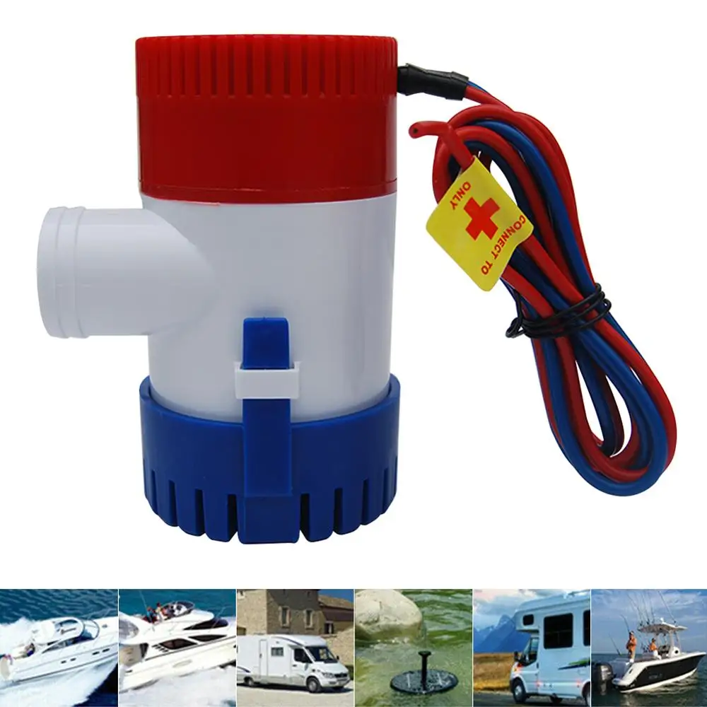 

1100GPH 12V Electric Marine Submersible Bilge Sump Water Pump With Switch For Boat