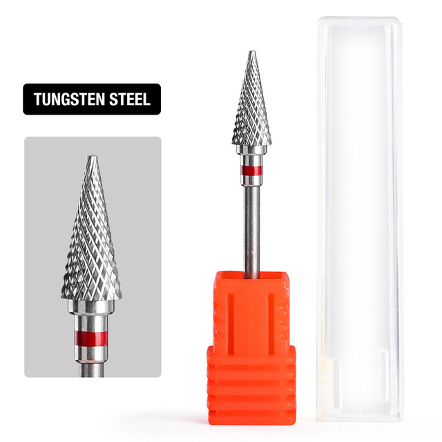 Dmoley Tungsten Carbide Nail Drill Bit Milling Cutter For Manicure Pedicure Nail Files Buffer Nail Art Equipment Accessory Tools