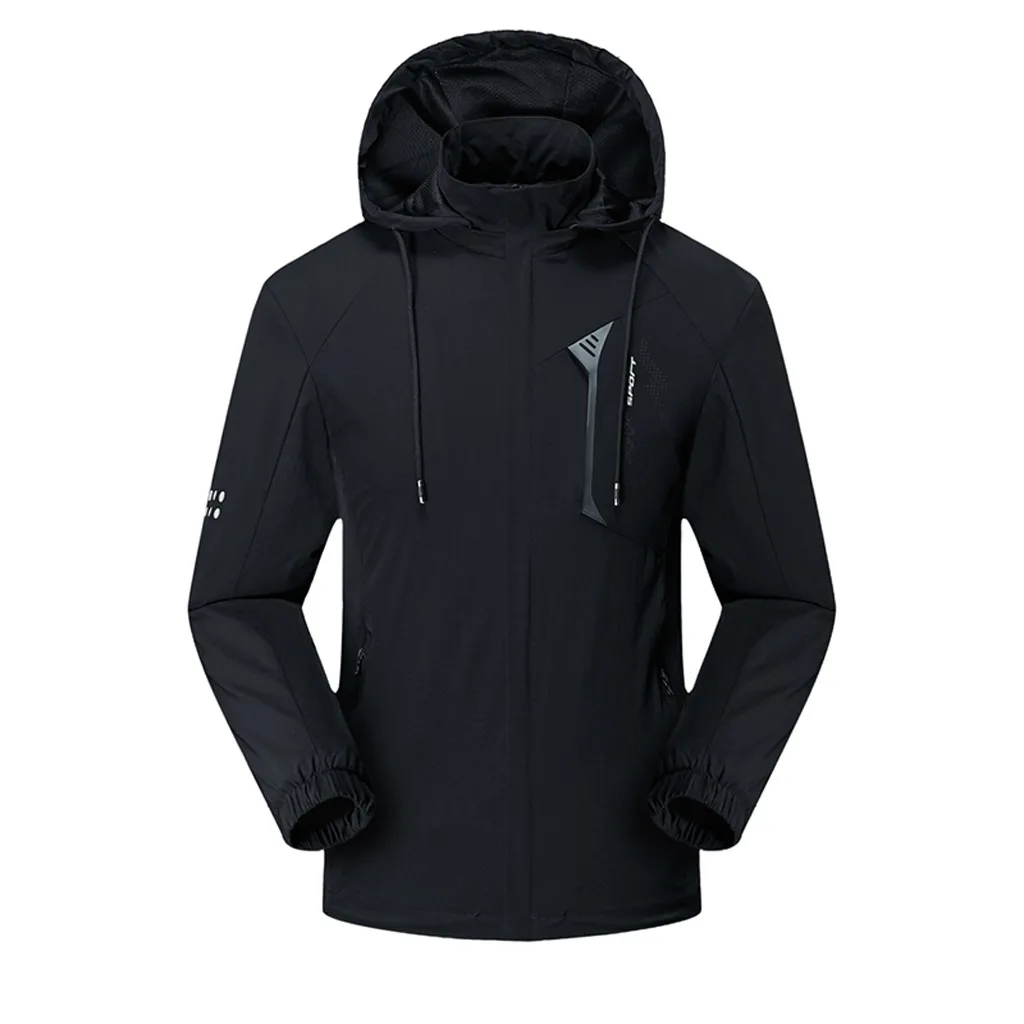 Куртки мужские осенние повседневные модные водонепроницаемые быстросохнущие дышащие спортивные уличные пальто куртка мужская уличная одежда