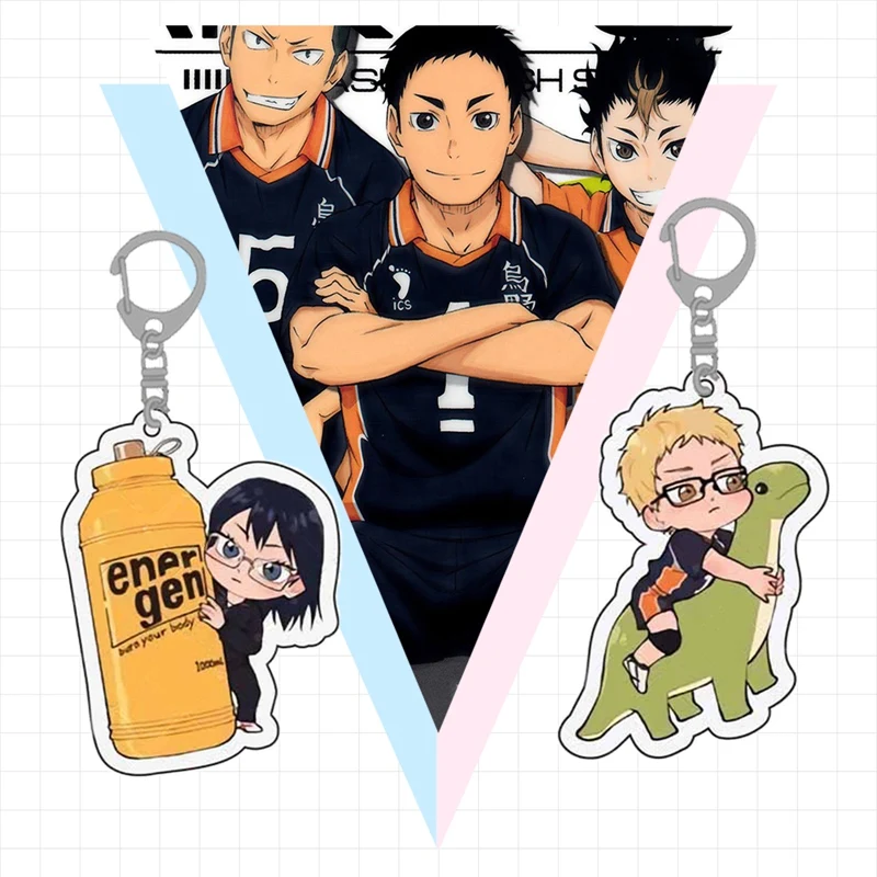 Anime Volleyball Junior Double-sided Transparent Acrylic Keychain New Style  Haikyuu!! Pendant Cosplay Exquisite Key Chain Gifts - AliExpress