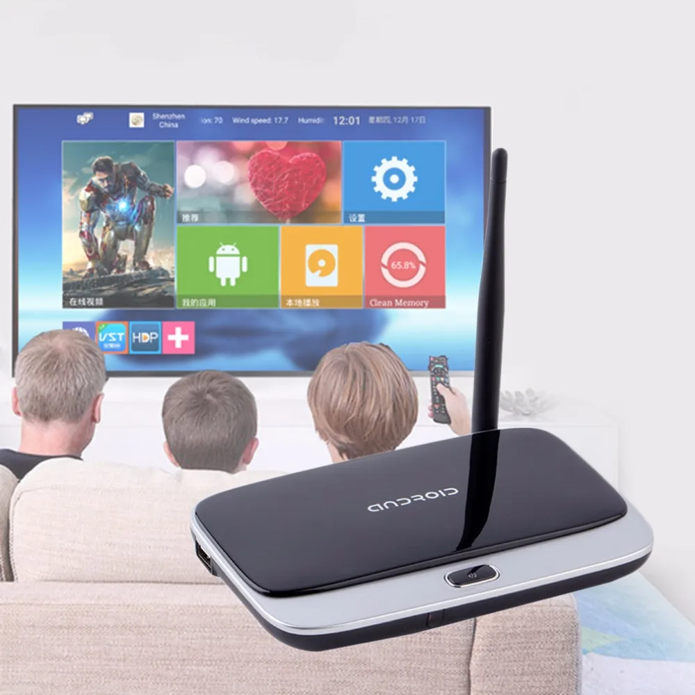 CS918 Android 4,4 Smart tv Box 2 ГБ+ 16 Гб четырехъядерный Bluetooth четырехъядерный 3g 4K wifi телеприставка HD 1080P с пультом дистанционного управления