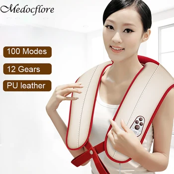 

Electrical Massage Shiatsu Back Shoulder Body Neck Massager Multifunctional Shawl Infrared Heated Kneading Home Massager