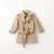 Baby Vintage Tench Coat Boy Girl Clothes Ветрозащитная Куртка Британская Двубортная ветровка Отложной Воротник пуговицы Ремень Дети
