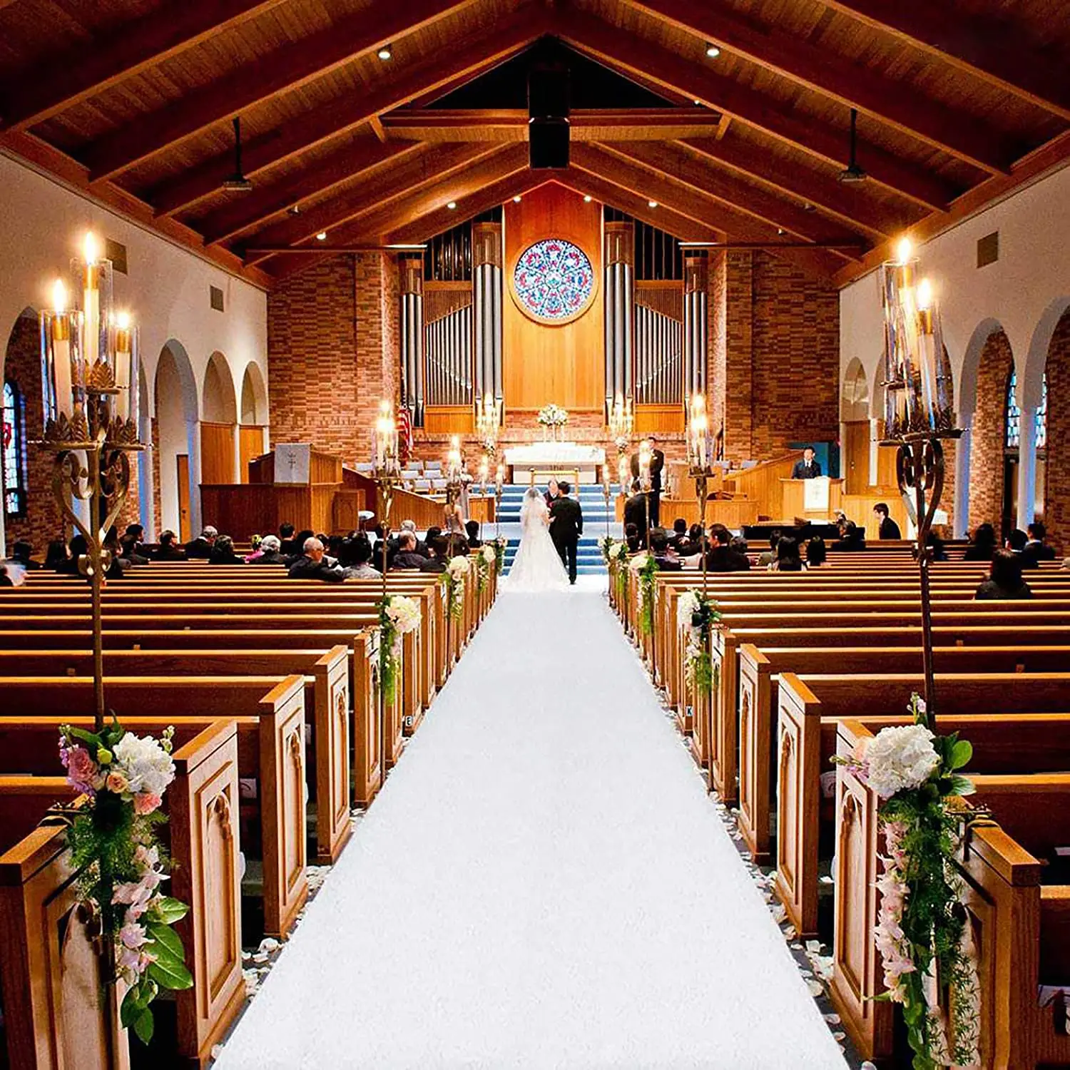 Wedding Carpet Wedding Carpet Soft Floor Outdoor Wedding Aisle Runner Carpet Ceremony Party Stage Event Decoration Anti-slip Non-woven Material