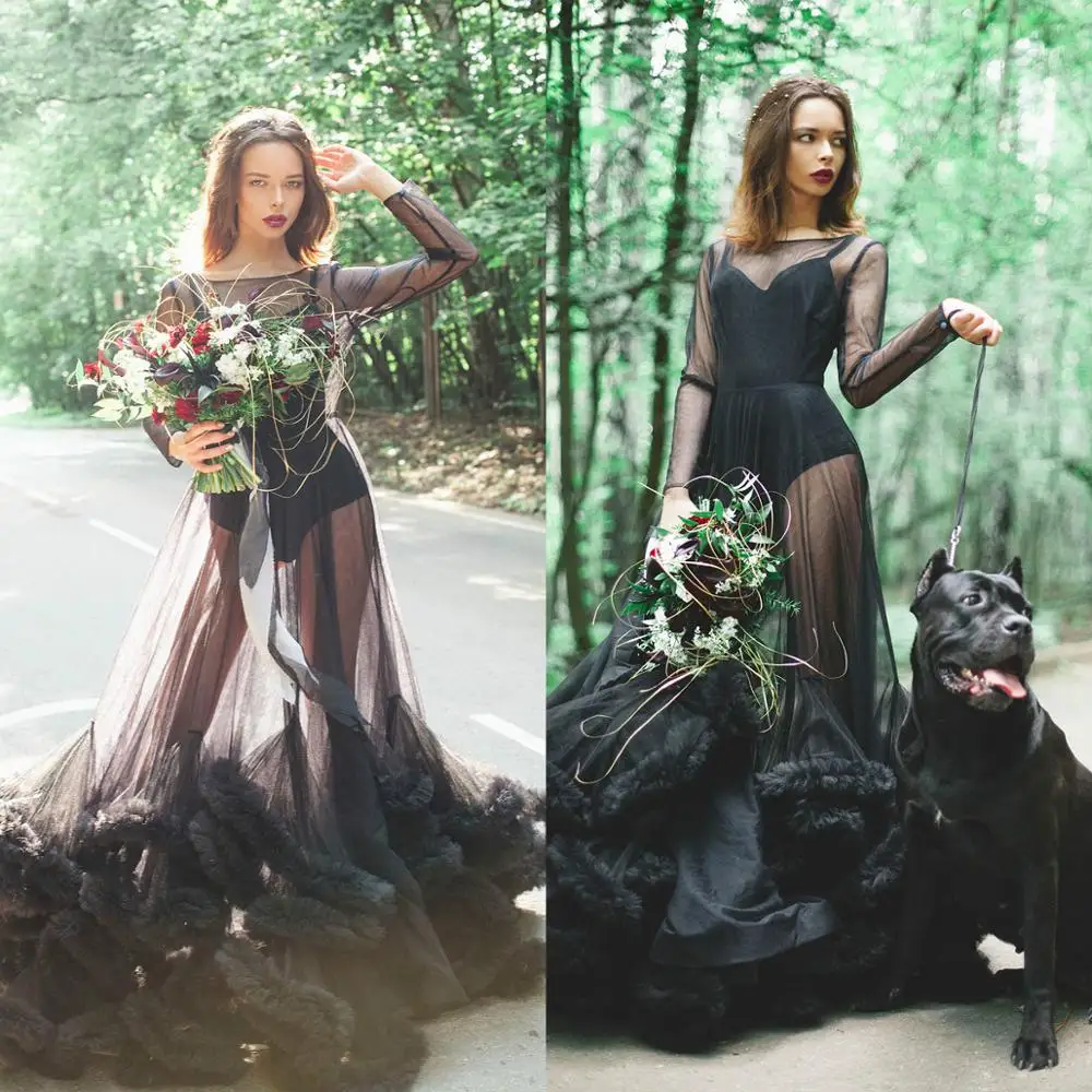 

Wedding Night Dress r Jewel Tulle Women Wedding Sleep Wea Night Robes Lingeries Woman Sweep Length Two Piece Bathgowns