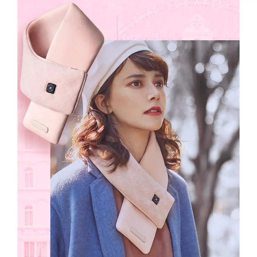 Pink mystery Горячий теплый шейный артефакт для шеи Мужской и женский Электрический плечевой шарф ретро - Цвет: Pink mystery