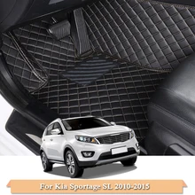 Автомобильные коврики для Kia Sportage SL 2010- Sportage QL- 5 мест LHD Кожа Авто Накладка для ног внутренние аксессуары