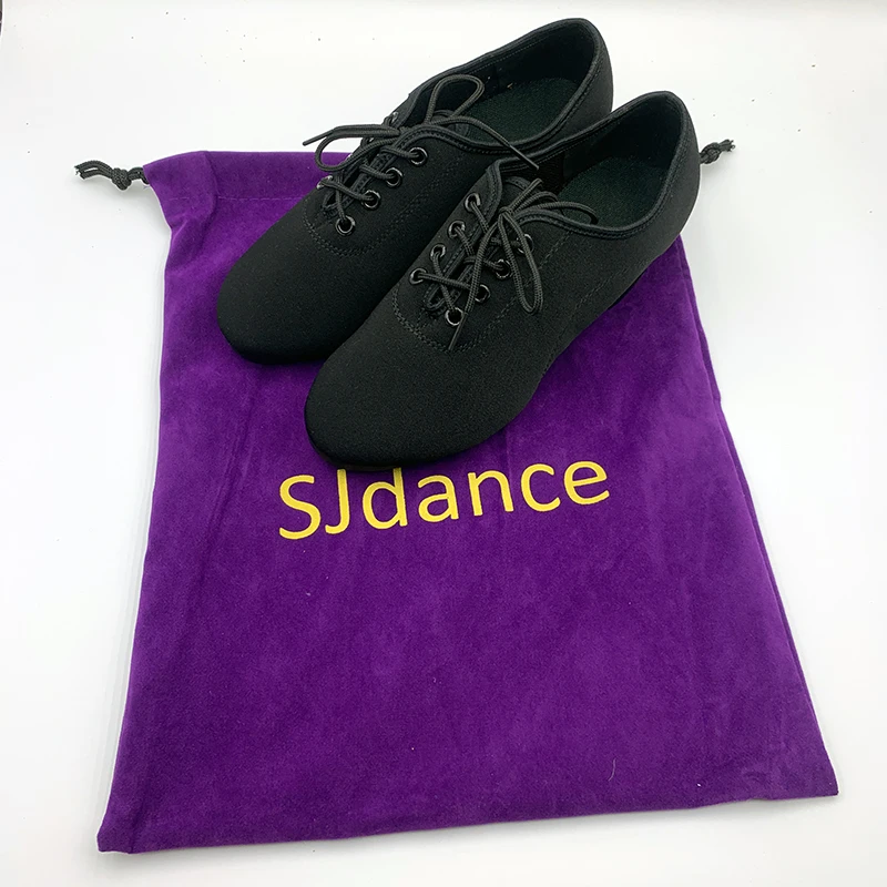 SJdance latin dance training shoes practice indoor outdoor split straight sole canvas Rumba waltz ballroom dancesport  shoes