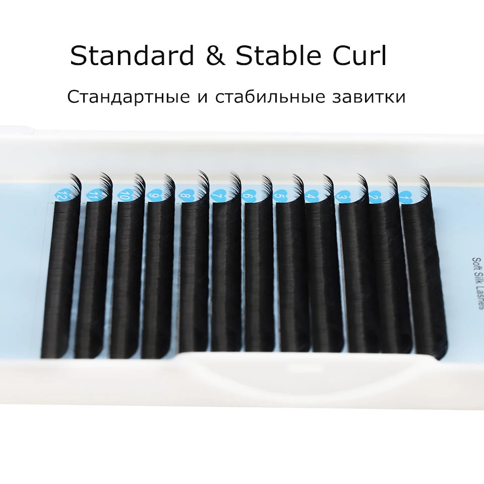 AGUUD Korea Eyelash Extensions C CC D DD Individual Lashes False Mink Eyelashes For Building Silk Russian Volume Lashes Makeup