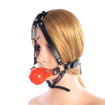 4.8cm Ball Gag with Nose Hook 1