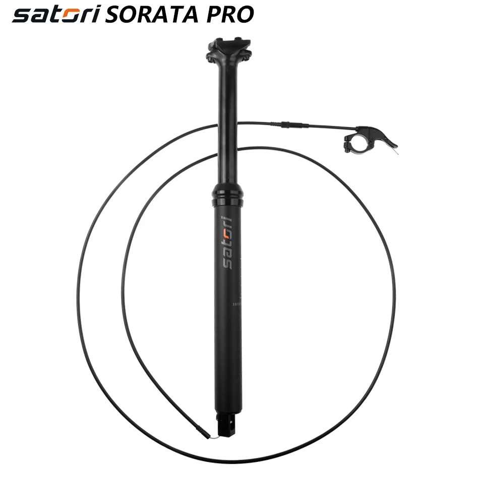 Satori height adjustable seatpost dropper 150mm travel Diameter 30.9/31.6mm*460mm internal cable wire remote control bike part | Спорт и