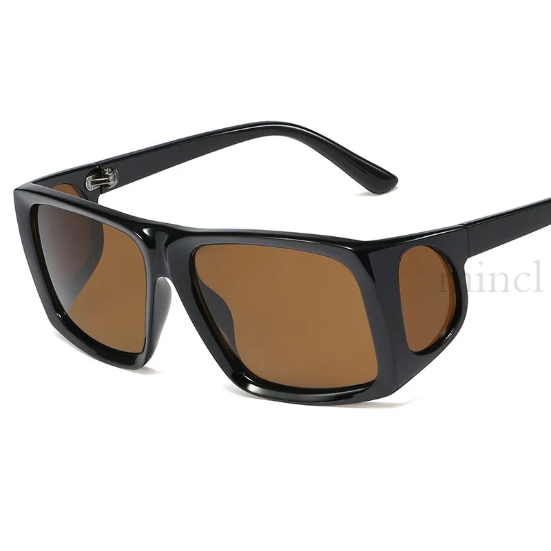Мужские женские крупные солнцезащитные очки большие прозрачные квадратные очки в рамке винтажные градиентные солнцезащитные очки женские очки для вождения NX