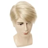 Short Blonde Wigs Men Synthetic Wig Male Straight Side Parting High Temperature Fiber ► Photo 1/6