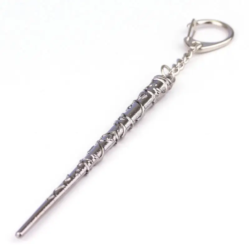 Harrie Potter Hermione Dumbledore Magic wand Key Chain cartoon character Haley Plating accessories Festival gifts for kids