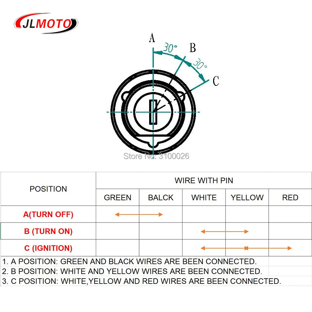 JLG-041-8-KEY-IGNITION-SWITCH-GO-KART-PARTS