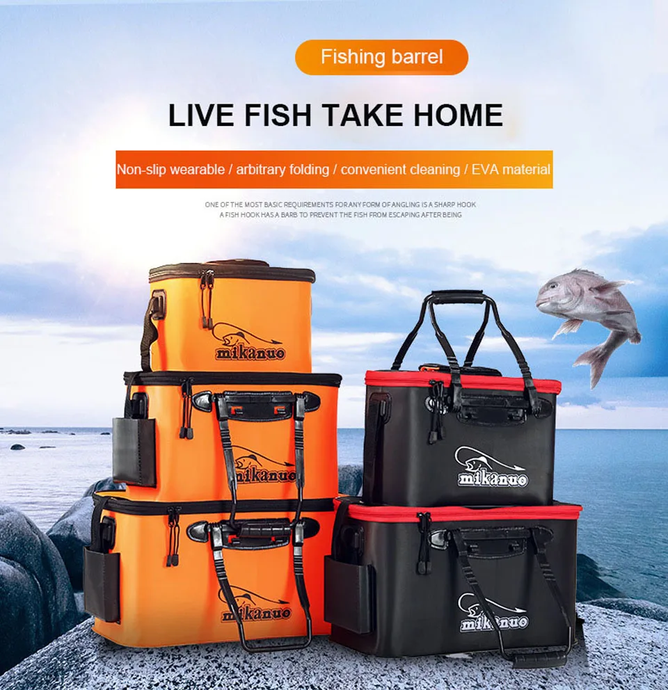 Складной плотные Высокое качество 30/35/40/45/50 см для отдыха на открытом воздухе сумка EVA складное ведро Портативный туристический походный котелок сумки для рыбалки