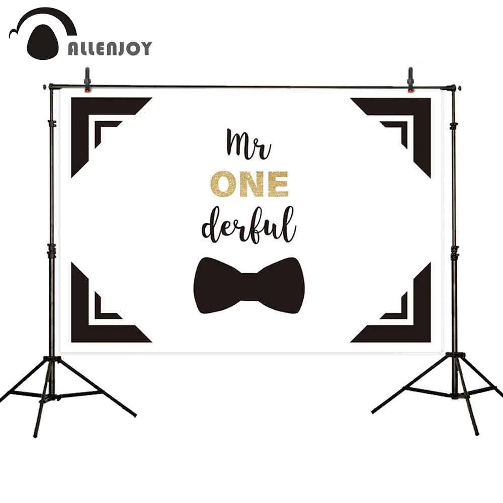 Allenjoy мальчик фон Mr One прекрасный черный галстук геометрический принц детский душ
