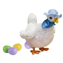 Poule électrique pour enfants, jouet électronique créatif, Simulation de poussin, avec condensateur, jouet en peluche
