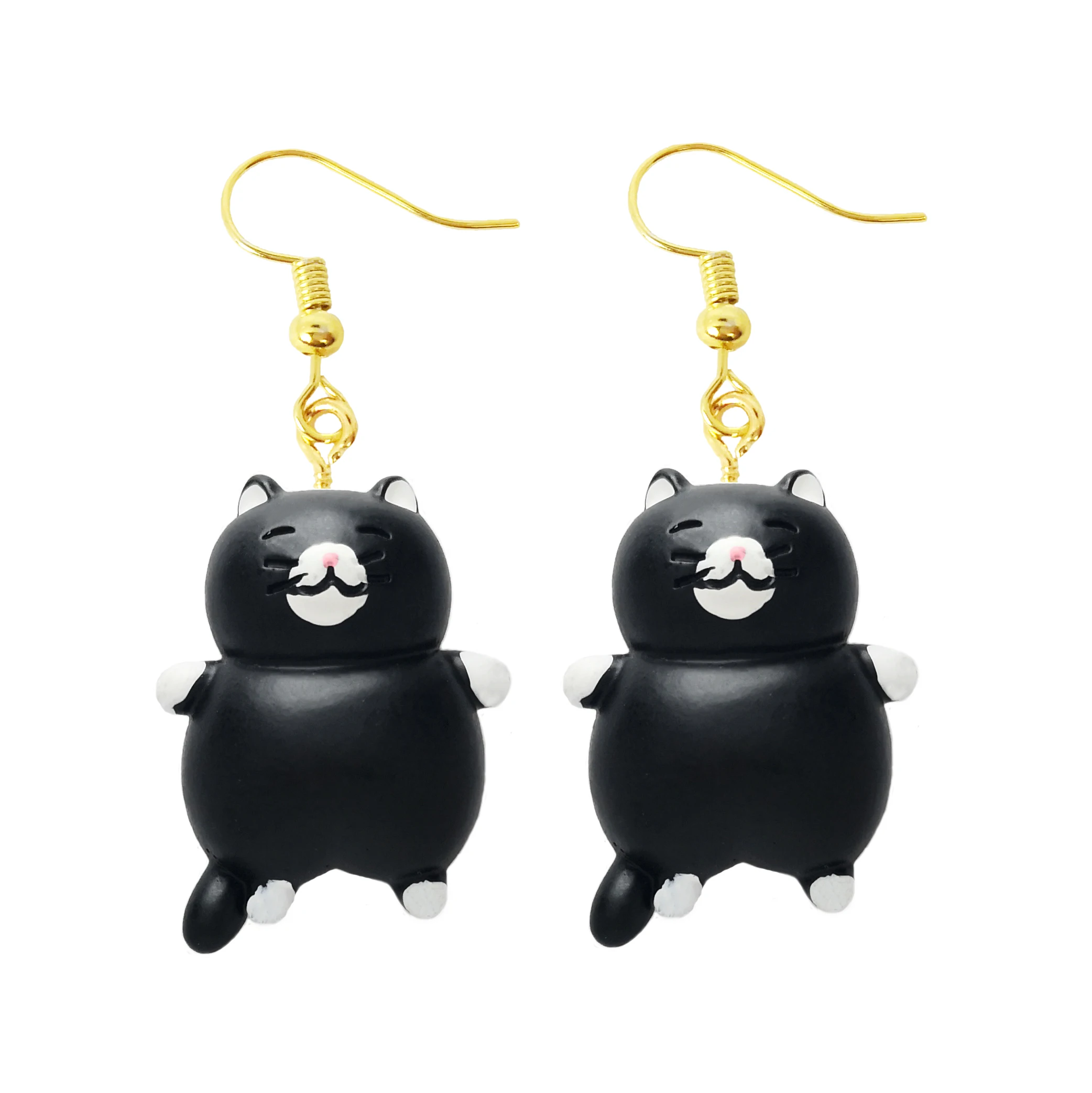 Earring For Women Resin Drop Custom Made Handmade Cute Girls Gift Eardrop Fun Cat Paw Cartoon 3D Animal Rabbit Duck drop earrings dangle earrings animal earrings