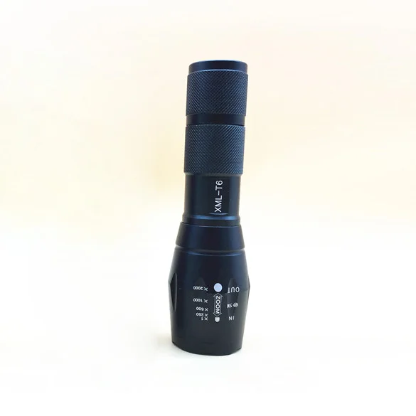 

XM-L T6 18650 LED Flashlight Zoomable Military Super Bright Torch Lamp 1 * 18650/3 * AAA batteries