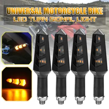 

4PCS Universal Motorcycle Bike LED Amber Turn Signal Light Indicator Lamp Blinker